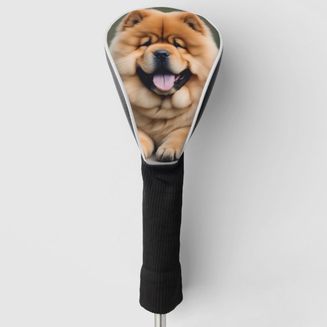 Couvre-club De Golf Beau Chow Chow Chow (Devant)