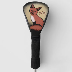 Couvre-club De Golf Beau Renard Rouge