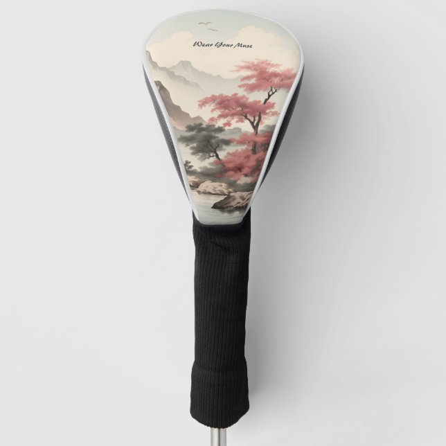 Couvre-club De Golf Beauté du paysage asiatique (Devant)