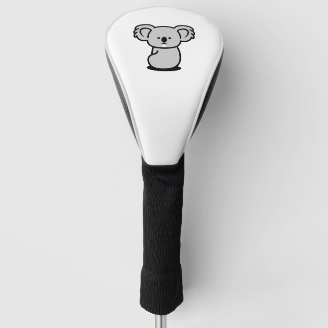 Couvre-club De Golf Bébé drôle et mignon Koala (Devant)