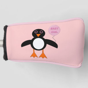 Couvre-club De Golf Bébé rose mignonne fille Penguin Golf Putter Cover