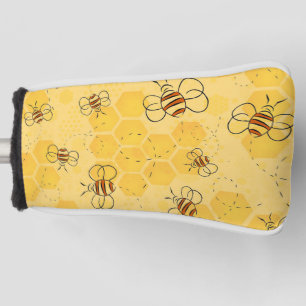 Couvre-club De Golf Bee Buzzing Honey Bees mignonne
