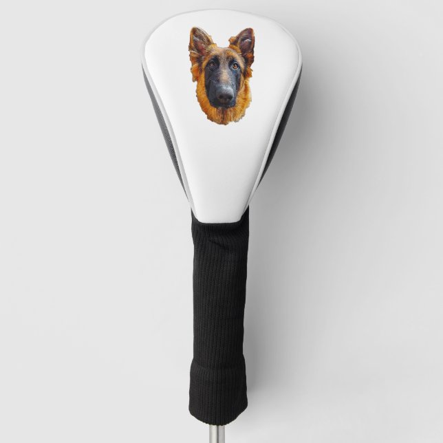 Couvre-club De Golf Berger allemand mignon Chien chiot (Devant)
