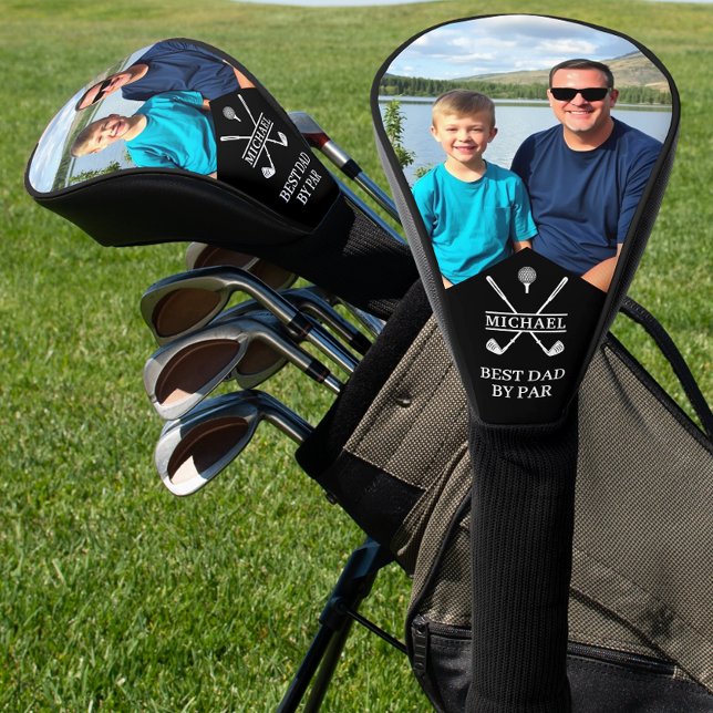 Couvre-club De Golf Best Dad By Par Custom Photo (Créateur téléchargé)