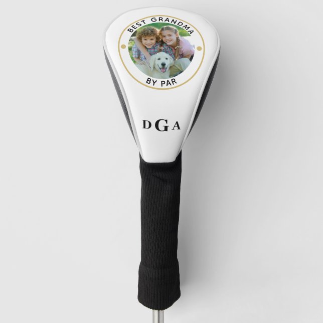 Couvre-club De Golf BEST GRANDMA PAR PAR MONogramme photo (Devant)