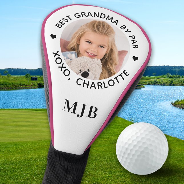 Couvre-club De Golf BEST GRANDMA PAR PAR Photo personnalisée Monogramm (Créateur téléchargé)