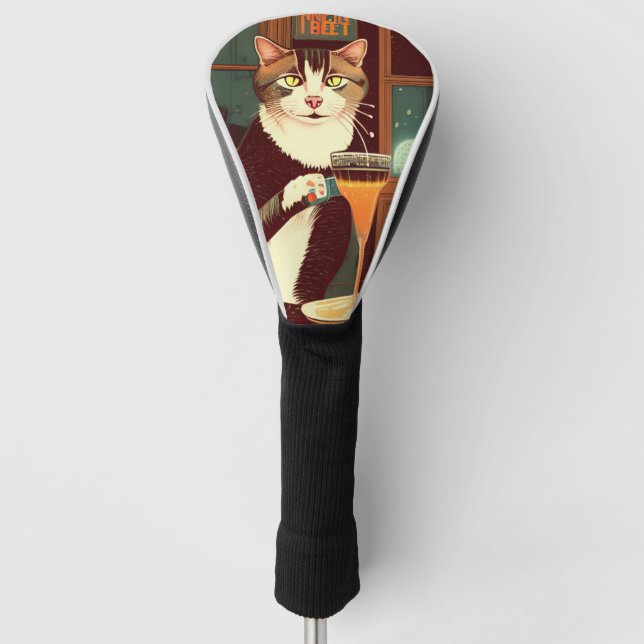 Couvre-club De Golf Bière de chat au bar (Devant)