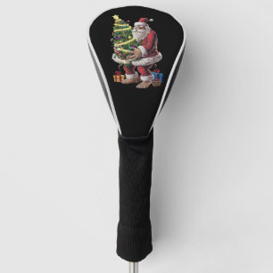 Couvre-club De Golf Bigfoot Noël Arbre Lumières Noël Sasquatatch Amour