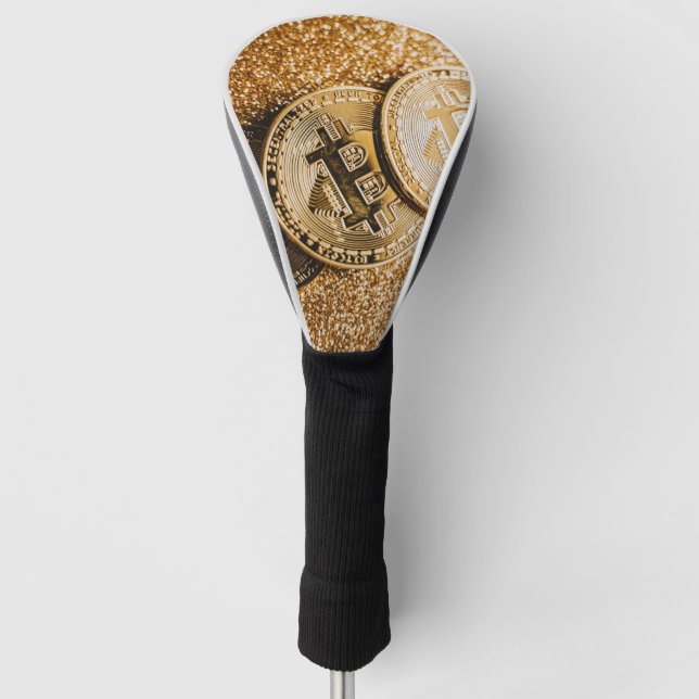 Couvre-club De Golf Bitcoin or (Devant)