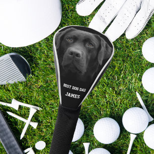Couvre-club De Golf Black Labrador Best Dog Papa nom personnalisé
