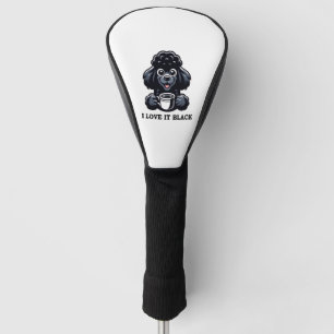 Couvre-club De Golf Black Poodle aime le café noir