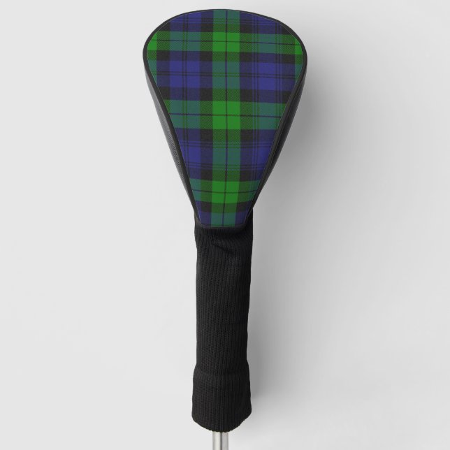 Couvre-club De Golf Black Watch Tartan Plaid Scottish Motif (Devant)
