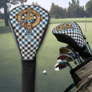 Couvre-club De Golf Blason du clan Haig sur tartan à carreaux