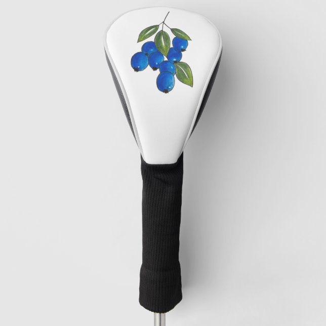 Couvre-club De Golf Bleuets à main (Devant)