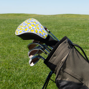 Couvre-club De Golf Bleus Citrons Méditerranée