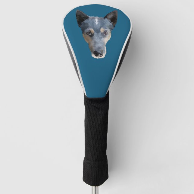 Couvre-club De Golf Blue Heeler / Australian Cattle Dog (Devant)