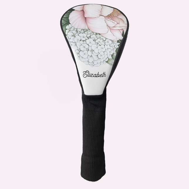 Couvre-club De Golf Blush Pink Peony Personalized (Créateur téléchargé)