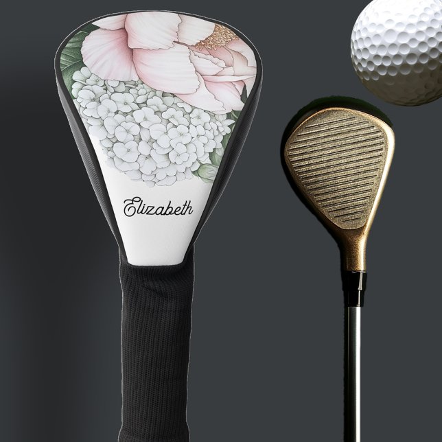Couvre-club De Golf Blush Pink Peony Personalized (Créateur téléchargé)