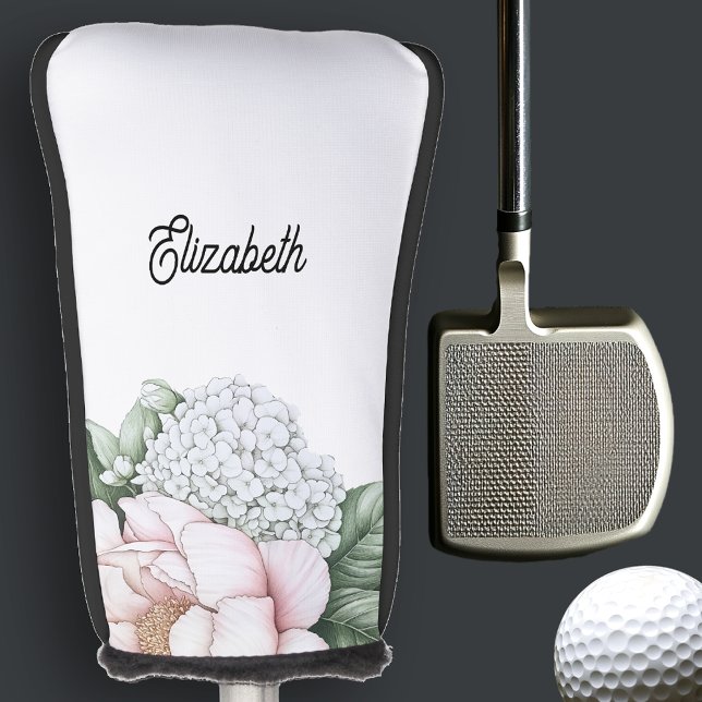 Couvre-club De Golf Blush Pink Peony Personalized (Créateur téléchargé)