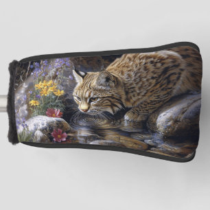 Couvre-club De Golf Bobcat avec art Pittoresque Fleur sauvage