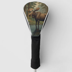 Couvre-club De Golf Bois boisé d'orignal rustique