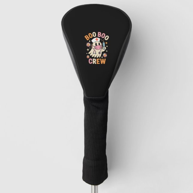 Couvre-club De Golf Boo Boo Crew Halloween Ghost Nurse Essential T-Shi (Devant)