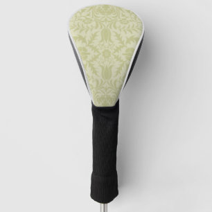 Couvre-club De Golf Borage vert tendre vintage damassé de William Morr