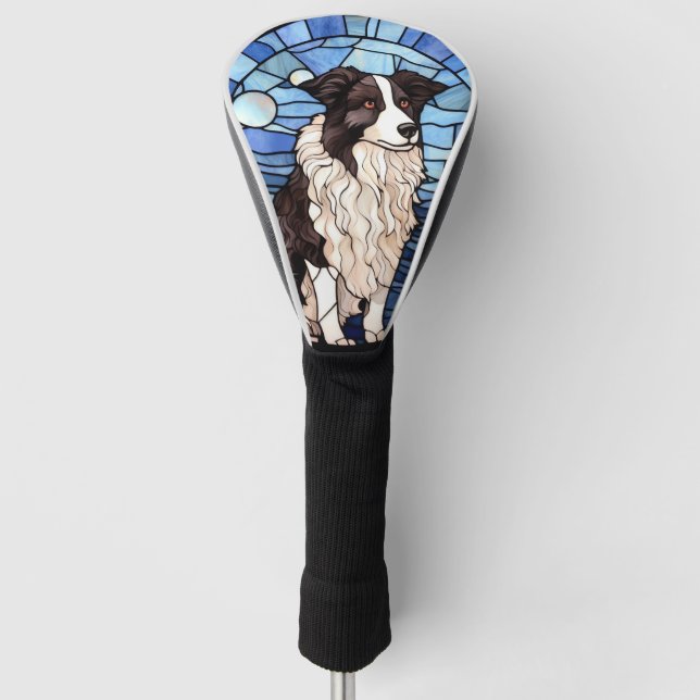 Couvre-club De Golf Bordure Collie (Devant)
