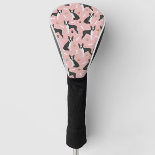Couvre-club De Golf Boston Terrier Bones and Paws