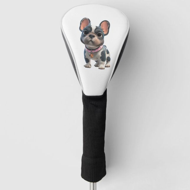 Couvre-club De Golf Bouledogue français (Devant)