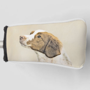 Couvre-club De Golf Brittany Paining - Un joli art original de chien