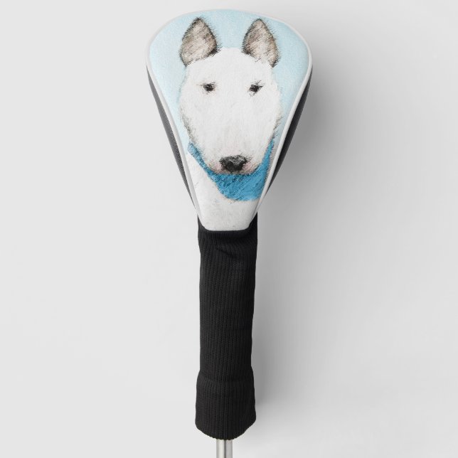 Couvre-club De Golf Bull Terrier Peinture - Cute Original Dog Art (Devant)