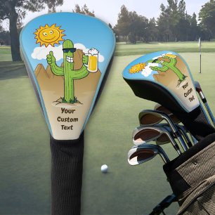 Couvre-club De Golf Cactus avec bière