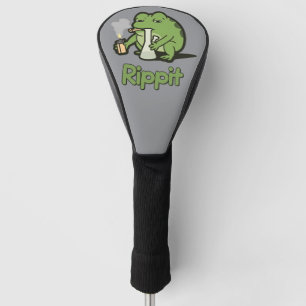 Couvre-club De Golf Cadeau de fumeur de grenouille drôle Rippit, Greno