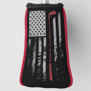 Couvre-club De Golf Cadeau de golf Drapeau Américain Vintage Golfeur