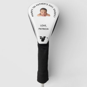 Couvre-club De Golf Cadeau photo personnalisé de la fête du premier pè