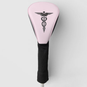 Couvre-club De Golf Caducée Médicale rose