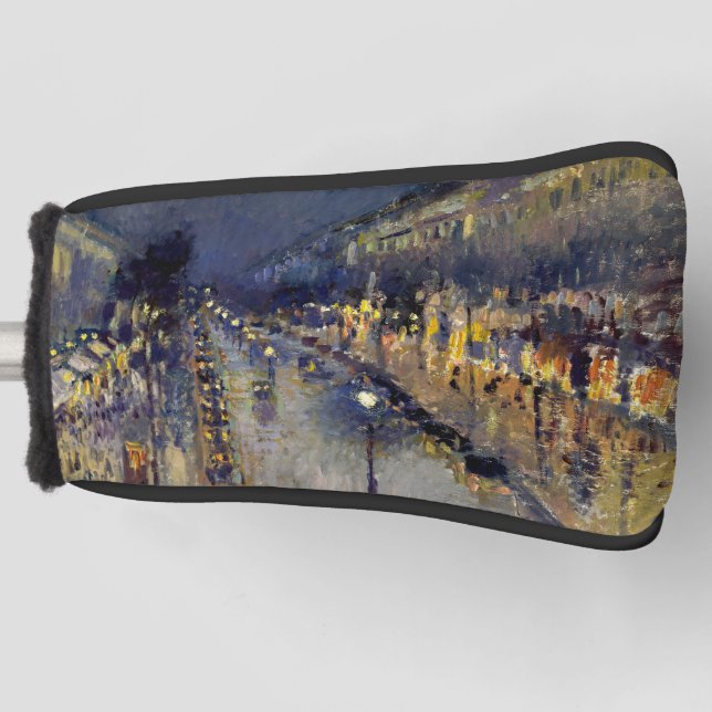 Couvre-club De Golf Camille Pissarro - Boulevard Montmartre en nuit (Devant)