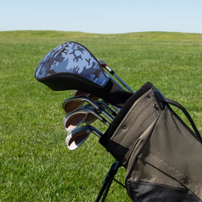 Couvre-club De Golf Camouflage bleu marine, Militaire, Armée (In Situ)
