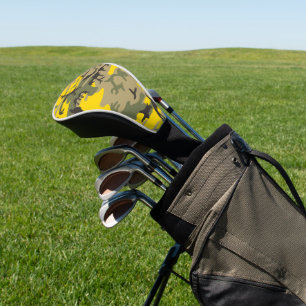 Couvre-club De Golf Camouflage jaune et vert, Militaire, Armée
