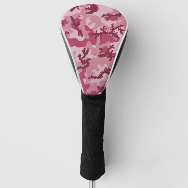 Couvre-club De Golf Camouflage rose (Devant)