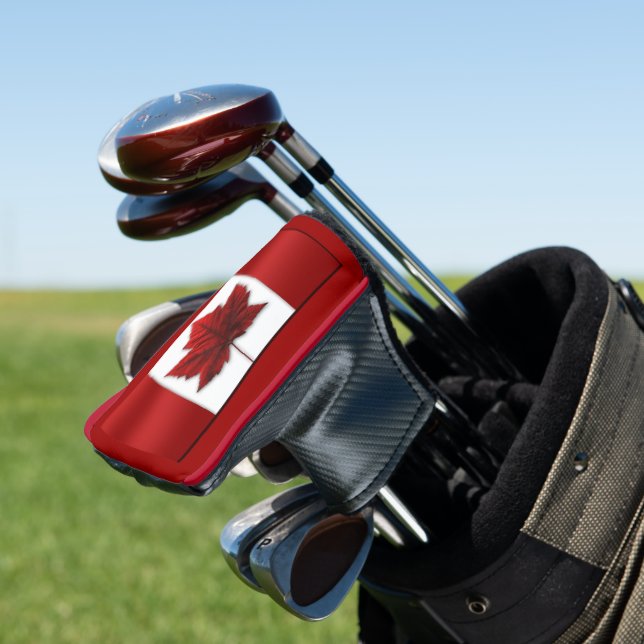 Couvre-club De Golf Canada Drapeau Golf Custom Canada Putter Cover (In Situ)