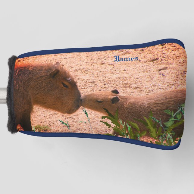 Couvre-club De Golf Capybara Animal Putter Golf Head Cover (Devant)