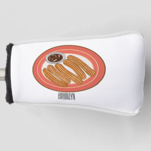 Couvre-club De Golf Caricature de Churro