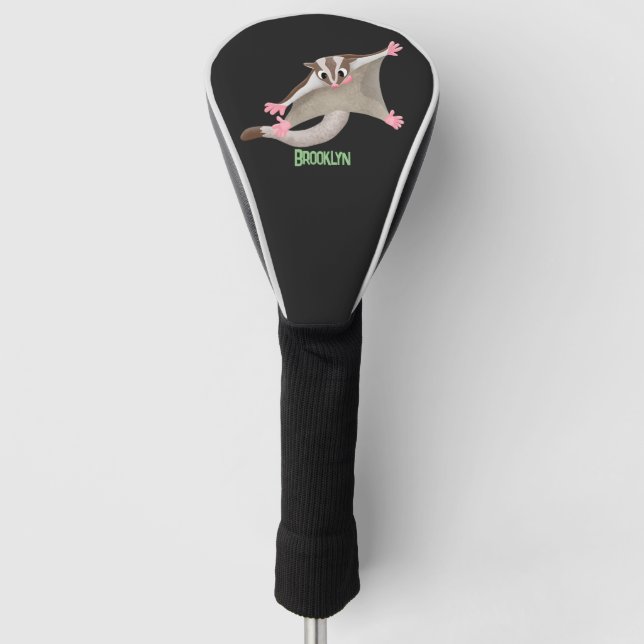 Couvre-club De Golf Caricature de planeur de sucre joyeux (Devant)