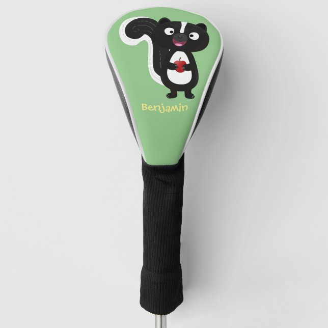 Couvre-club De Golf Caricature de skunk jote happy (Devant)