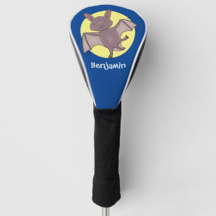 Couvre-club De Golf Caricature de vol de chauve-souris