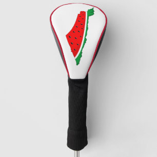 Couvre-club De Golf Carte de Palestine Watermelon Symbole de la libert