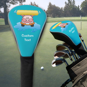 Couvre-club De Golf Cartographie de porc lavé