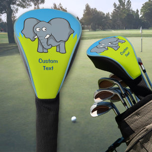 Couvre-club De Golf Cartographie d'éléphant gris